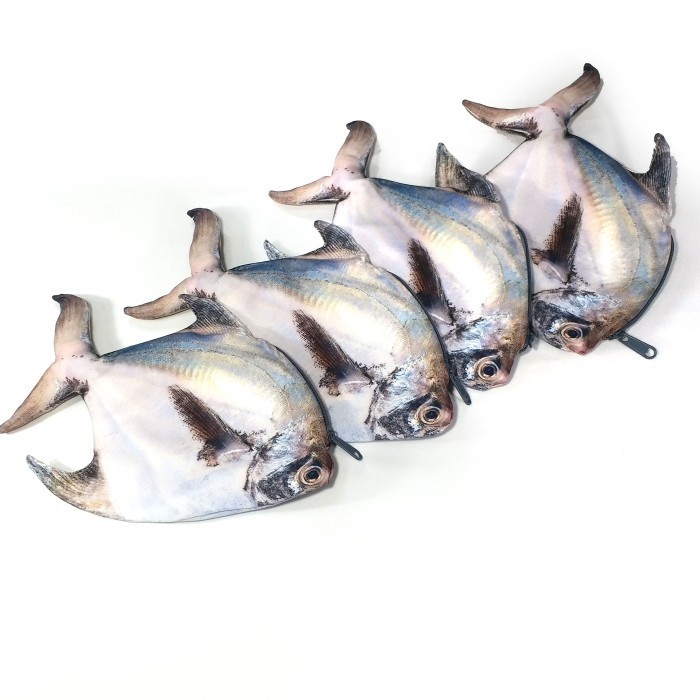 

Tempat Sil Ikan Bawal Putih Segar Pouch Alat Tulis Unik