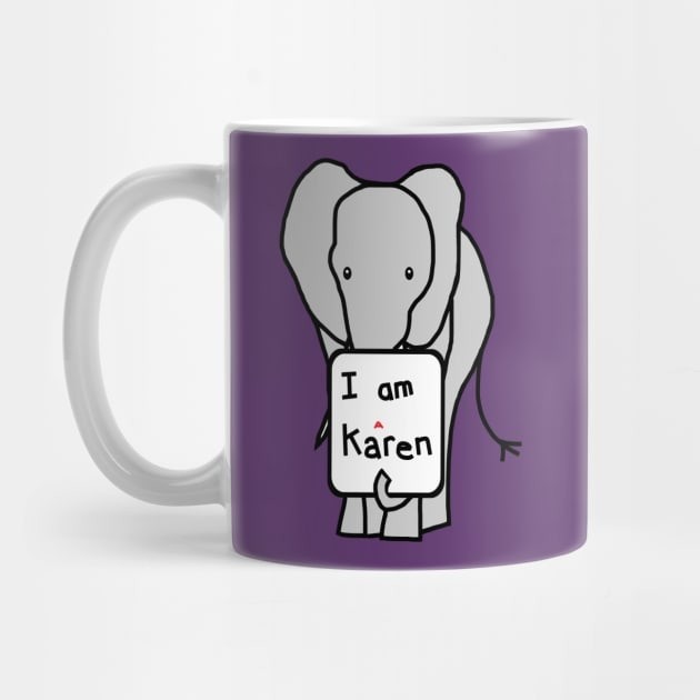 Mug Kopi Meme Gajah dan Karen Elephant and Karen Memes Coffee Mug