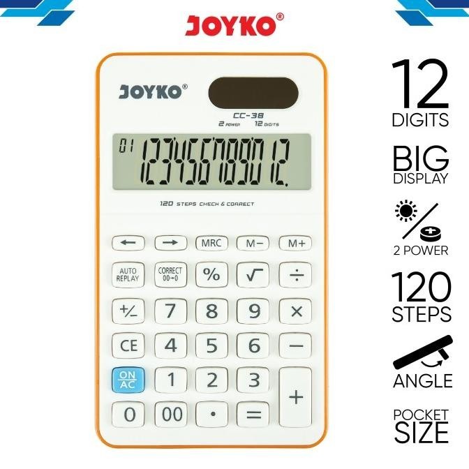 

Calculator / Kalkulator Joyko CC-38 / 12 Digits / Check Correct