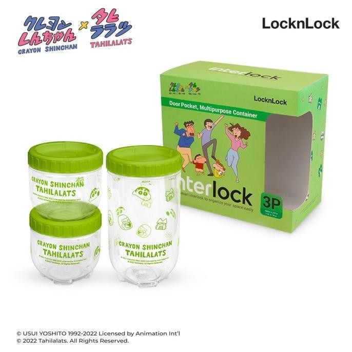 

LocknLock Giftset Toples Interlock 3P Crayon Shinchan x Tahilalats