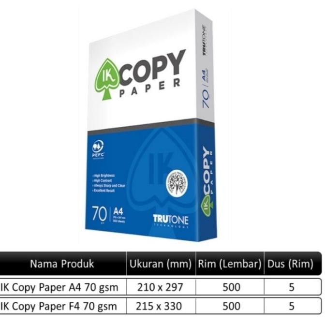 

Kertas hvs a4 70 gram copypaper