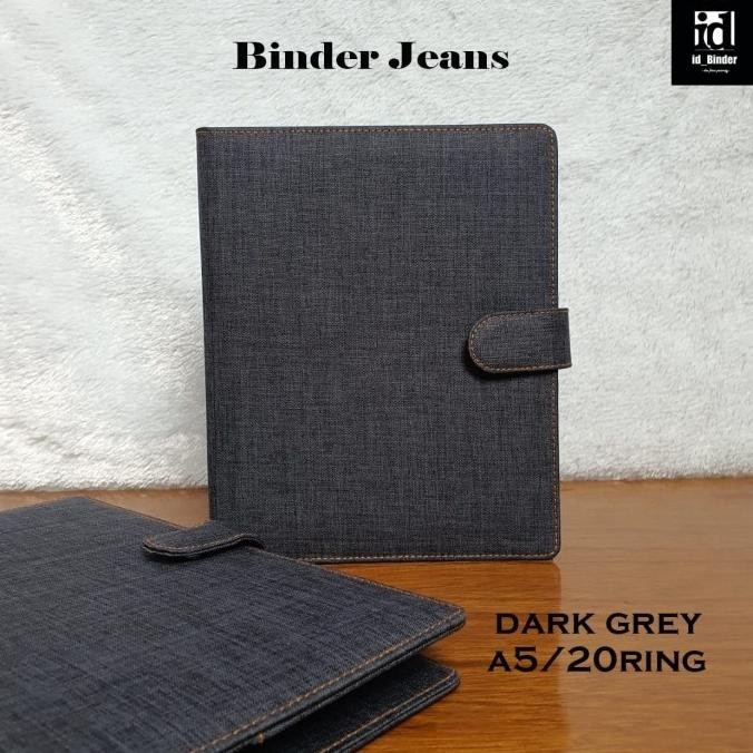 

BINDER LEVIS WARNA DARK GREY A5 DAN B5