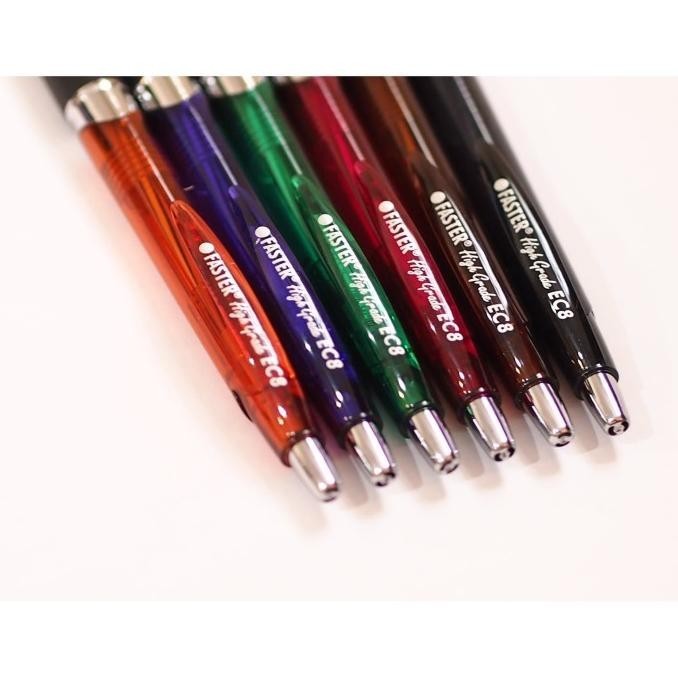 

Ballpoint/ Pulpen Faster EC8, 0.7mm isi 12 pcs- Black