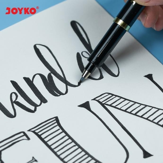 

Calligraphy Brush Pen Pena Kuas Kaligrafi Joyko CBP-332-4 1 Set 4 Pcs