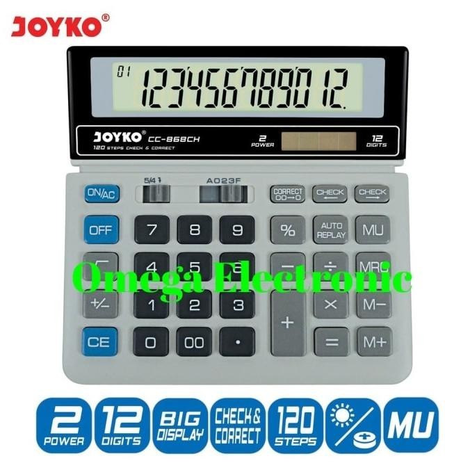 

Joyko CC 868CH Calculator Kalkulator CC-868CH 12 Digits Check Correct