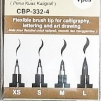 

Joyko Calligraphy Brush Pen CBP-332-4 / Pena Kuas Kaligrafi