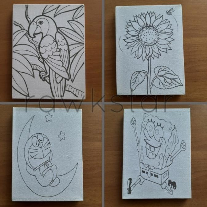 

Paket C Lukis Kanvas Gambar Painting for Kids Art