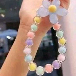 Gantungan hp Korean chain pelindung Handphone rantai manik