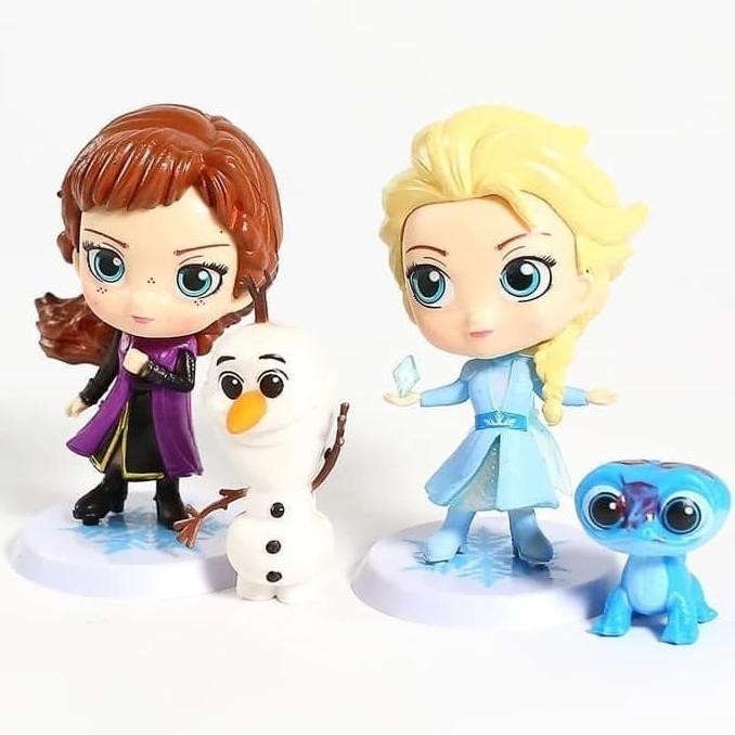 4 Pcs/Set Figure Frozen 2 Ana Elsa Olaf Chibi Ver.