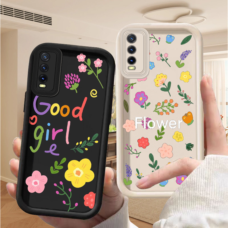 Motif Bunga Kecil soft silicon case cesing kesing casing untuk Vivo Y21 Y21A/S/E Y22 S Y27 Y33 Y30 i