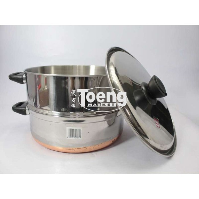 Langseng Orozeta 33Cm Susun 2 Ss / Panci Steamer Stainless Maspion