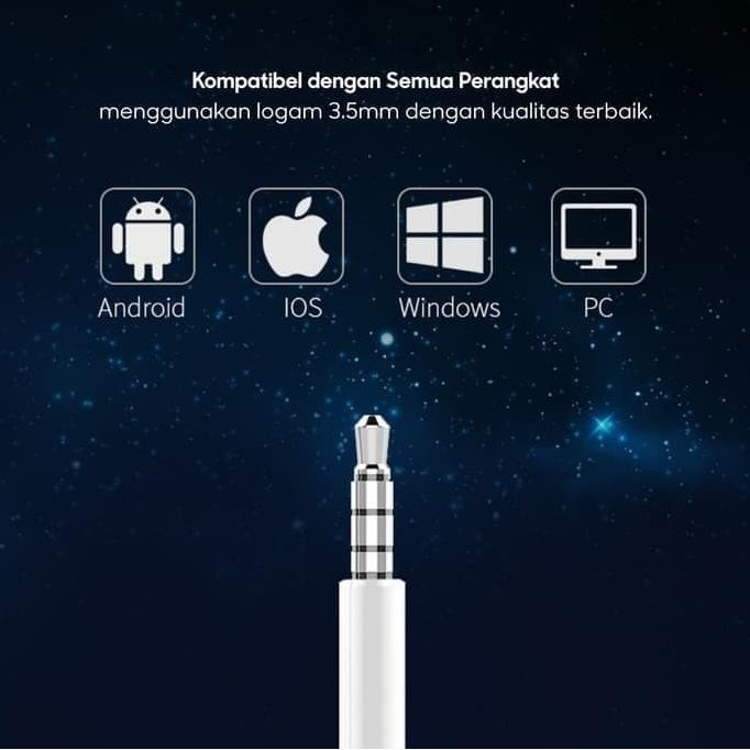 OASE Earphone/Headset In-Ear MD-M5-OPPO Official Accessories (Garansi)