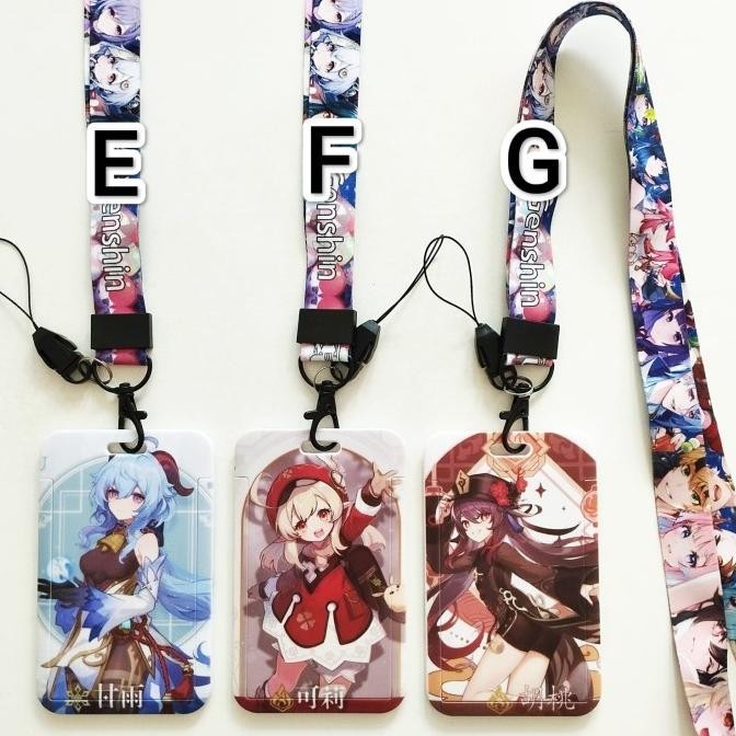 

Card Holder Name Tag Lanyard / Kalung Wadah Kartu Genshin Impact 4