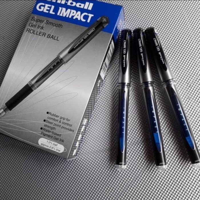 

pulpen uniball biru per lusin