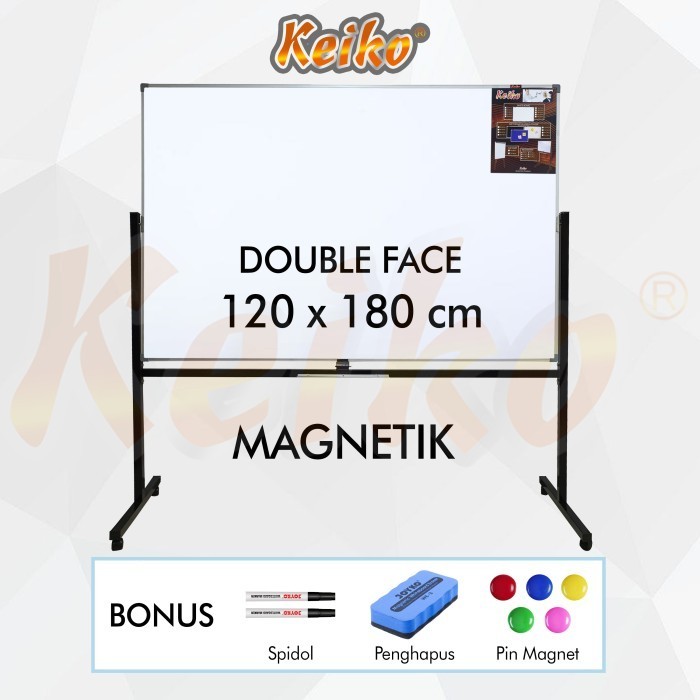 

Papan Tulis Whiteard Standing Magnet Double Face Keiko 120 x 180 cm
