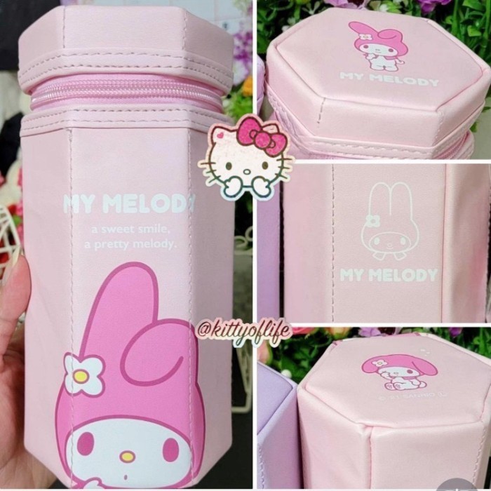 

Kotak Pensil Tabung Zip Pen Pouch Sanrio Original