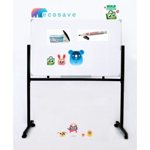 

Whiteard Magnetic Double Face SAKANA 120 x 180 cm + Ongkir