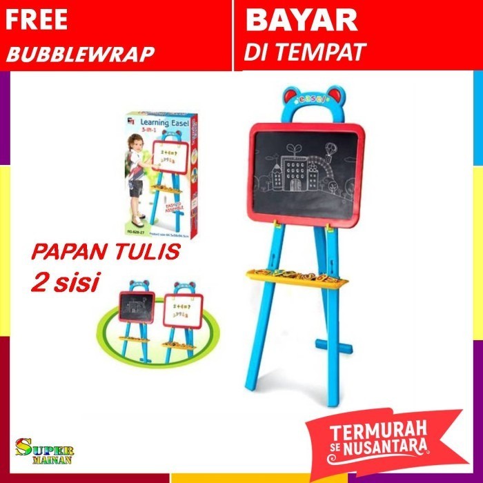 

Mainan papan tulis white ard anak kapur tempel hitam standing