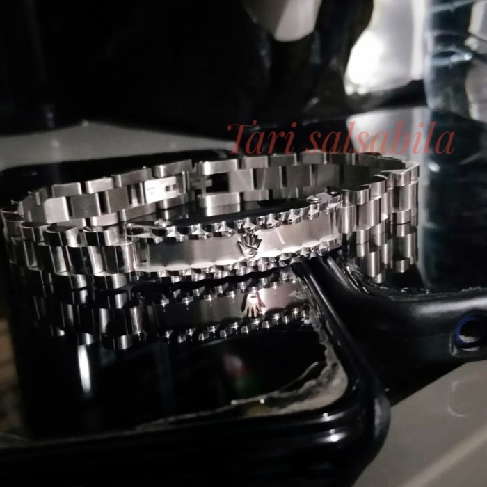 Haf Gelang Rolex Titanium Rantai Slim Pria Wanita Anti Karat