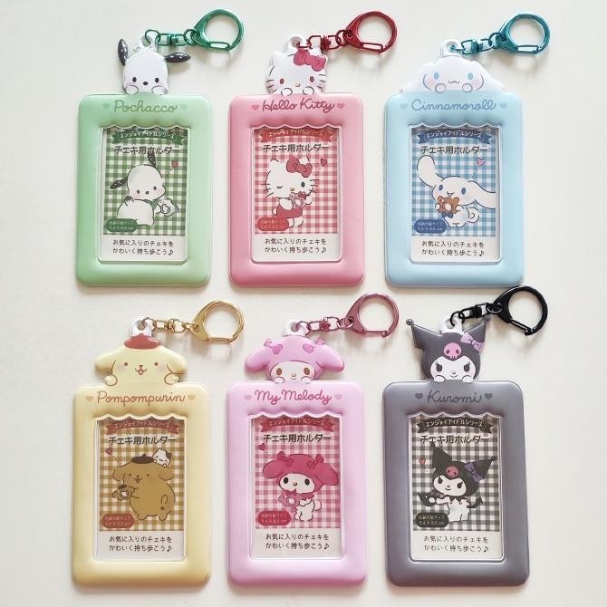 

ID Card Holder Name Tag Keychain / Wadah Kartu Photocard Sanrio Lucu