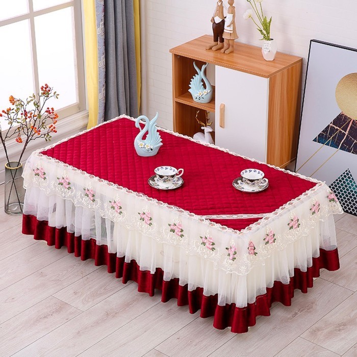 Cod Rectangle Lace Tablecloth Table Runner - Taplak Meja Renda Taplak