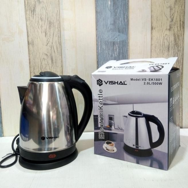 Vishal Teko Listrik Stainless 1.8Liter Electric Kettle Elektrik Ek1801 Gabriellayuliantiseller