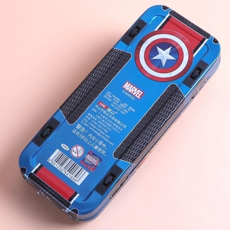 

Tempat Pensil Tiga Lapis Bahan Besi Untuk Anak Laki Laki Spideman Ironman Kotak Pencil Case Mobil Tingkat Susun 3