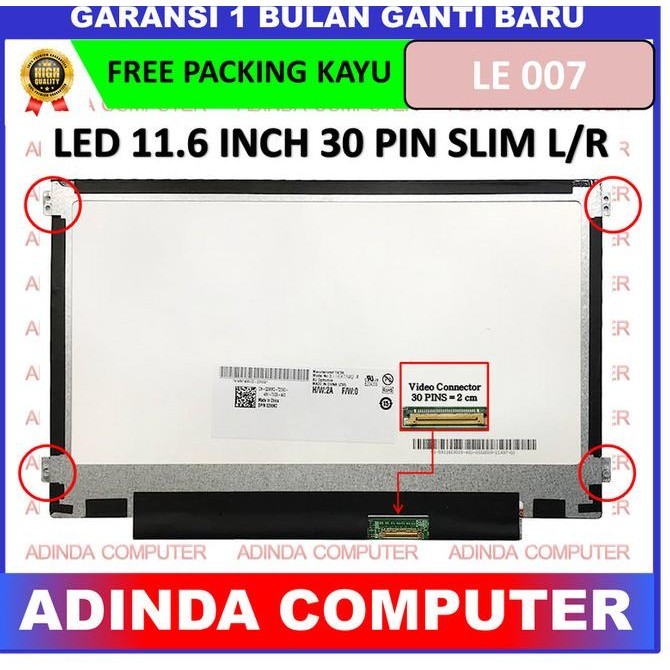 LCD LED HP PAVILION X360 11-AB128TU X360-11AB000 11.6 30 LR READY