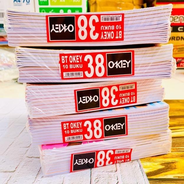 

Premium Buku Tulis Okey Kiky 38 Lembar X 10 Buku Cod