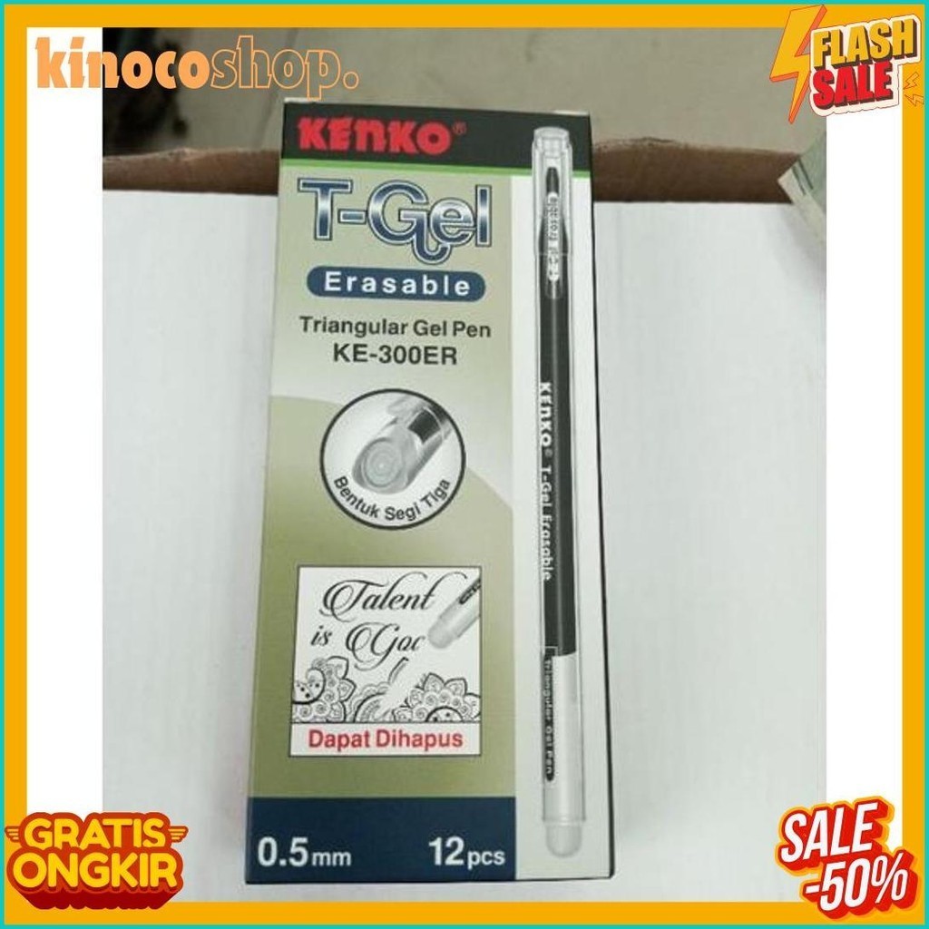 

Pulpen Hapus Kenko Ke-303Er T-Gel ( 1Pak/12Pcs ) (Cod)