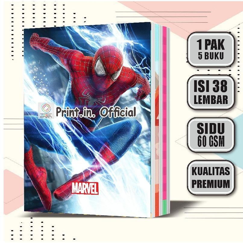 

Murah Buku Tulis Custom Spiderman 38 Lembar / Buku Tulis Sekolah Sale