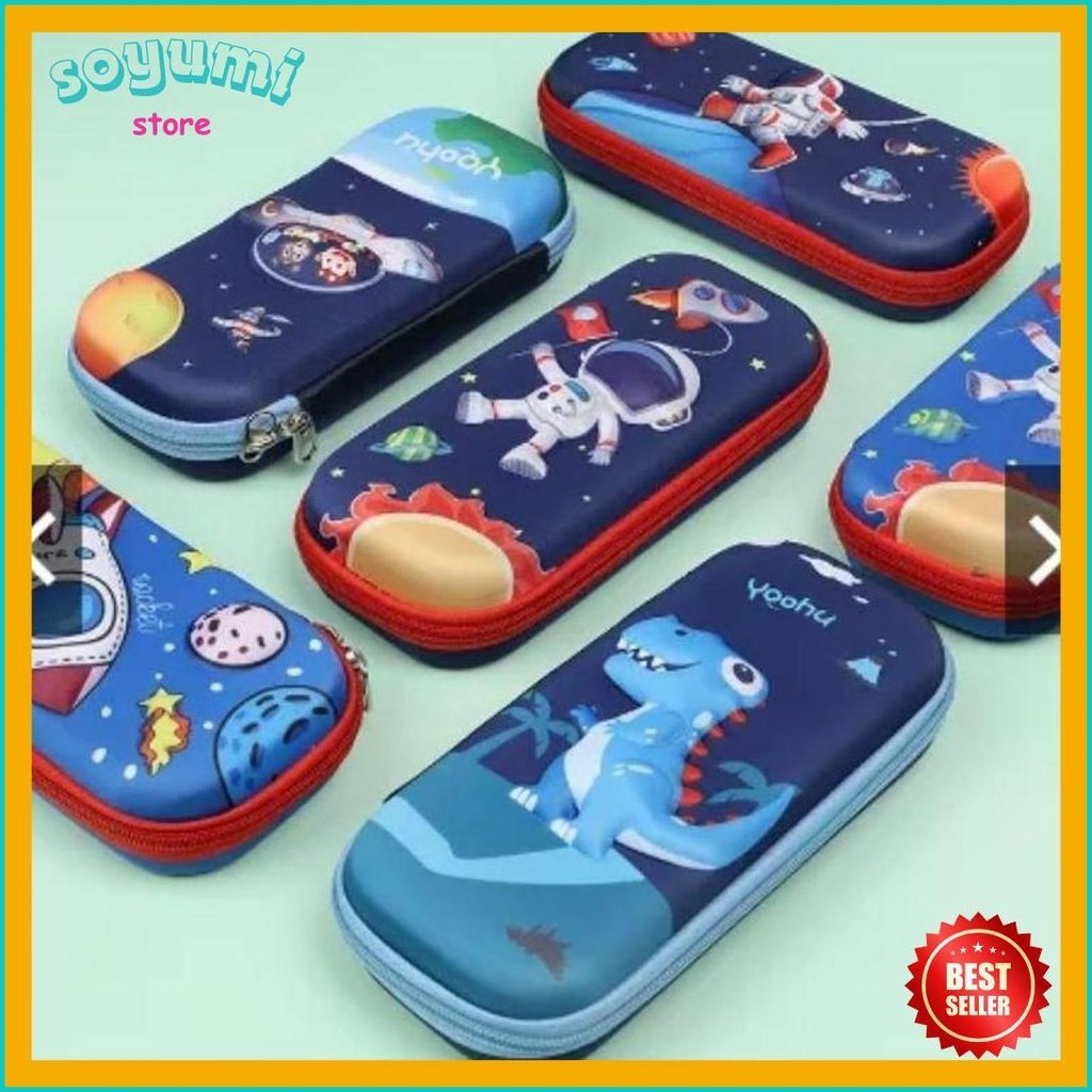 

Tempat Pensil Anak Karakter 3D/Kotak Pensil Anak Gambar Timbulkan (Murmer)