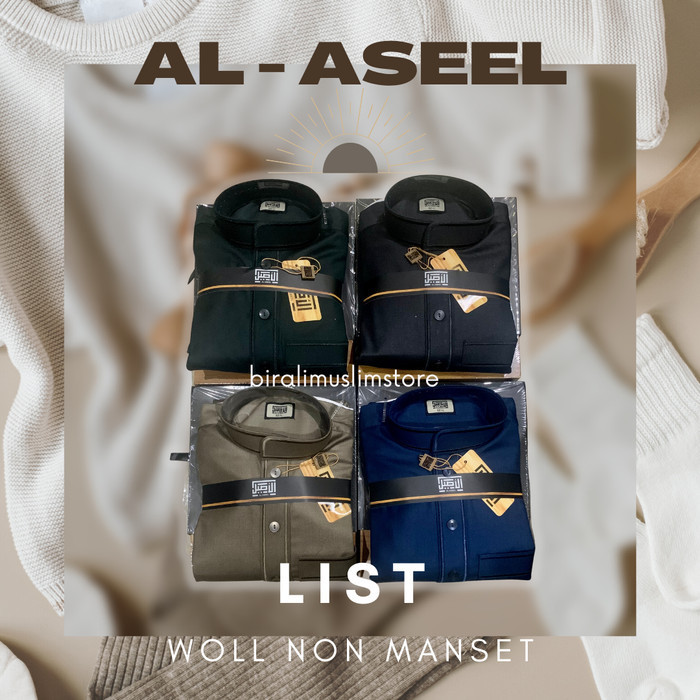 Jubah Al Aseel Woll Dewasa List Non Manset