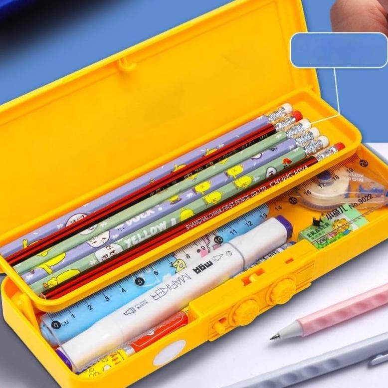 

kotak pensil tingkat sandi transformers ultraman anak laki laki perempuan