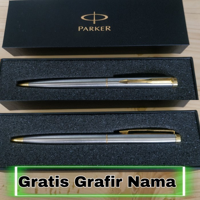 

Arom Pulpen Balpenparker Stainless Model Putar Exclusive Gratis Grafir Nama