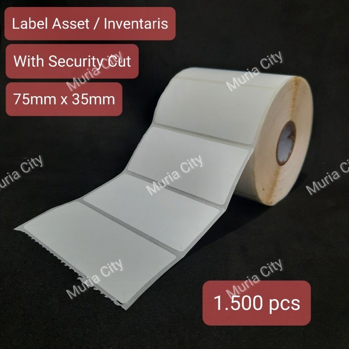 

Label Asset Aset Inventaris de YUPO 75x35 mm With Security Cut