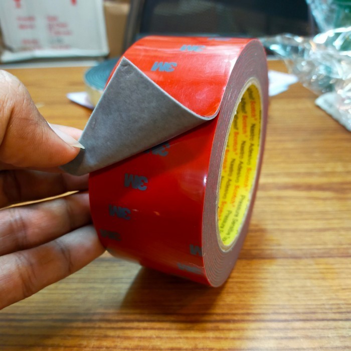 

3m 5666 Double Tape Abu" Perekat Aksesoris Mobil-Motor 5cmx4,5M