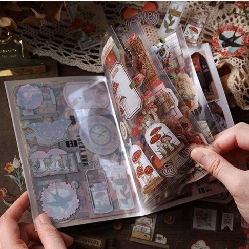 

Buku Sticker Vintage Scrapok Isi 20 Lembar Retro Stickers Aesthetic