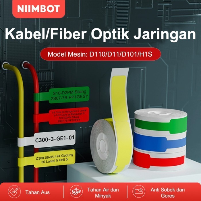 

Kertas Label Termal Kabel Data Anti Air Anti Minyak Anti Robek untuk Niimt D11/D110/D101/H1S