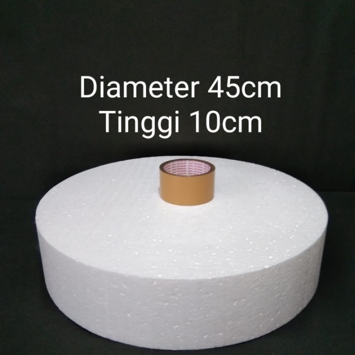 

D45x10cm Gabus Styrofoam Bulat Dummy Cake