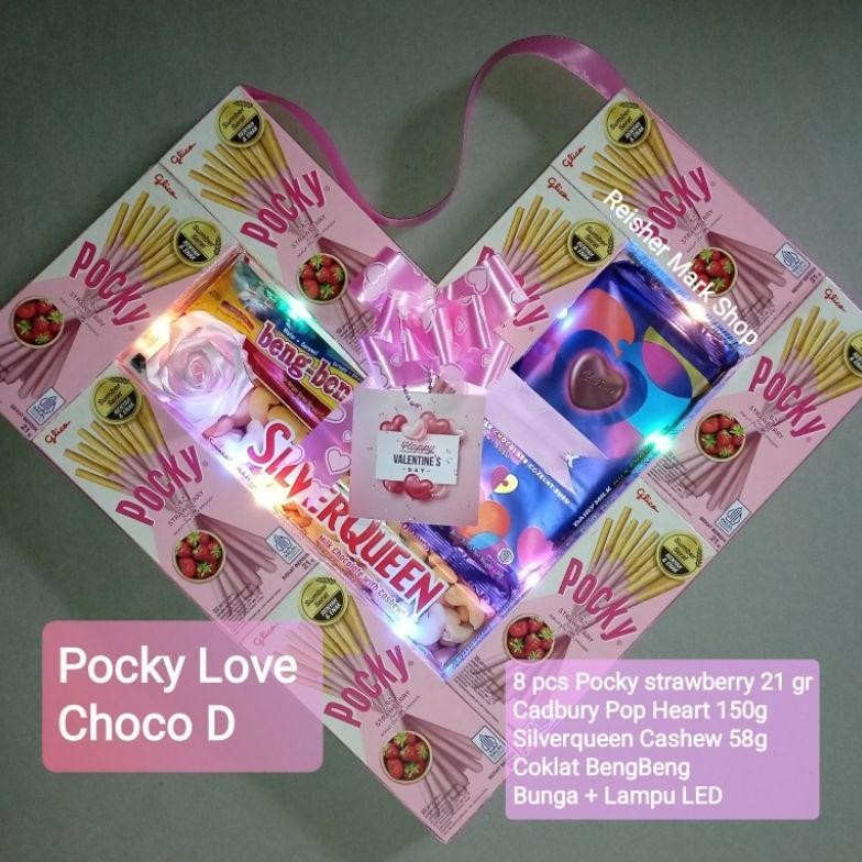 

Pocky Love Choco - Pocky Love Valentine Gift Hadiah Birthday, Graduation, Anniversary, Valentine (Free Packing Aman) Gratis Ongkir