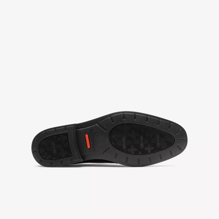 Rockport Dsp Cap Toe 100% Original Sepatu Formal Pria Leather - Black