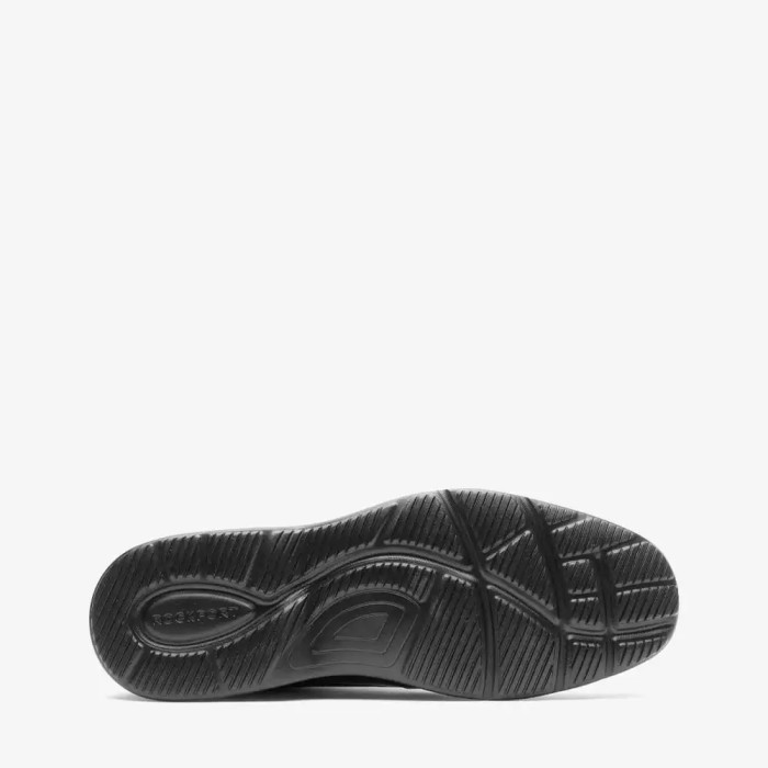 Rockport Tfds Plain Toe Original Sepatu Pantofel Pria Leather - Black