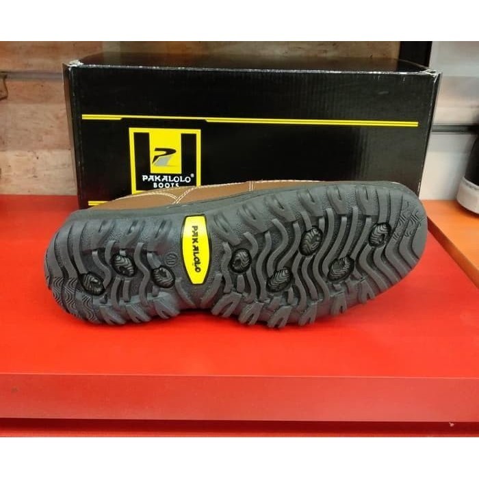 Sepatu Kulit Pakalolo Boots N8815 Sepatu Kerja Pria Original - Hitam,