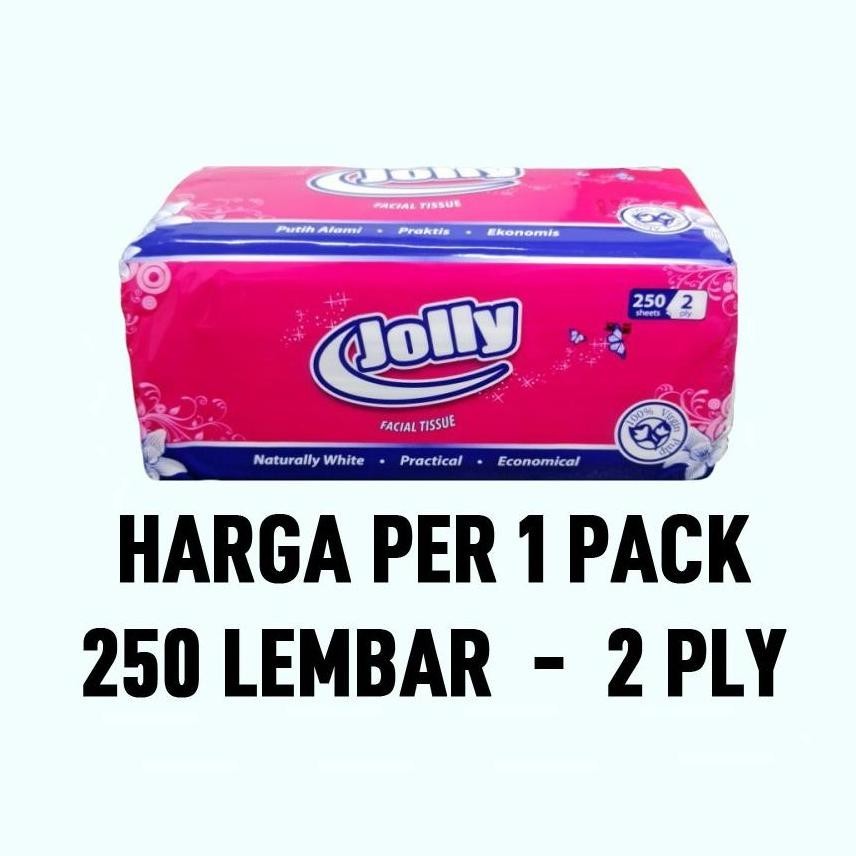 

PROMO CUAN Tissue facial JOLLY tissue jolly 250 lembar 2ply /A317