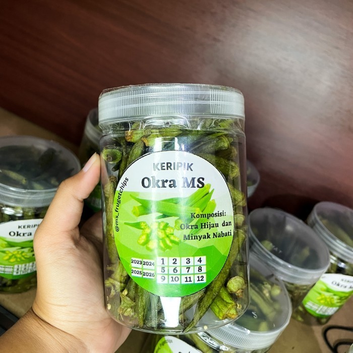 

BERGARANSI KERIPIK SAYUR OKRA PREMIUM 750 ML PREMIUM (TERMURAH)