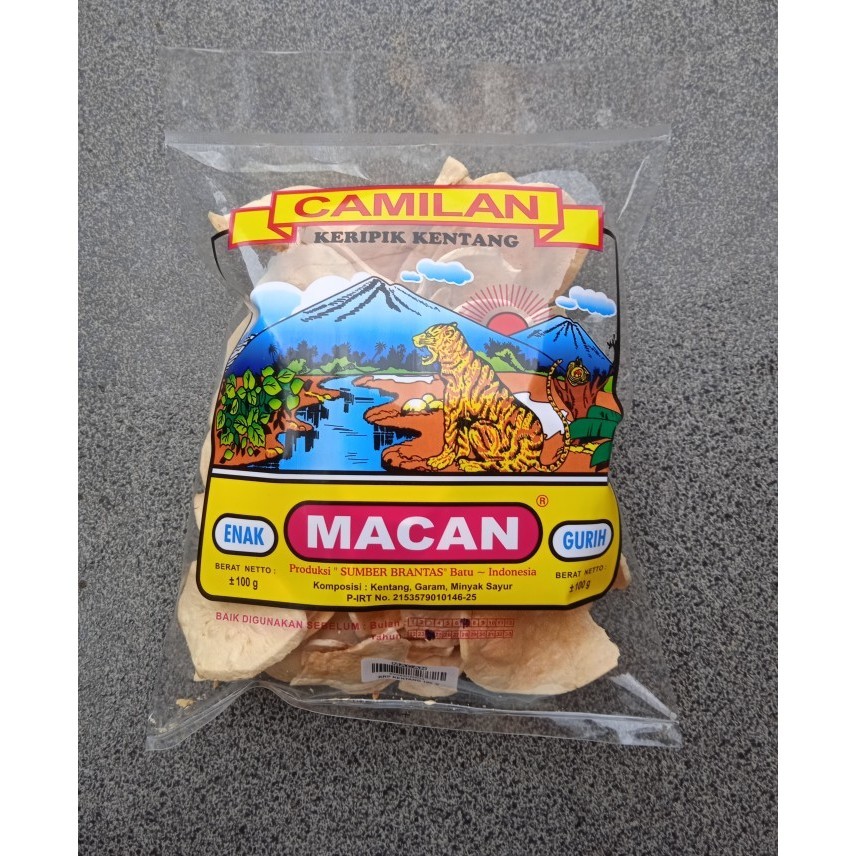 

TERMURAH Keripik Kentang Cap Macan 100 gr Kota Batu