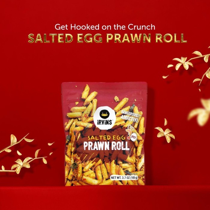 

OBRAL IRVINS Salted Egg Prawn Roll (180 gr)