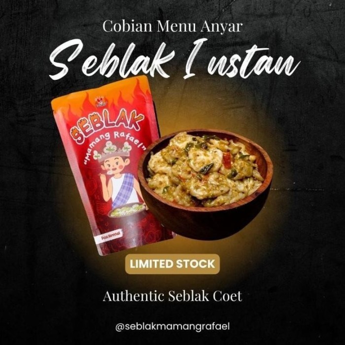 

TERBAIK Seblak RAFAEL Seblak MAMANG RAFAEL Seblak Viral ORIGINAL TATANGGA