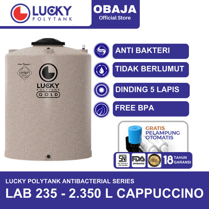 Lucky Polytank Toren / Tandon Air LAB 235 Lucky Polytank Cappucino